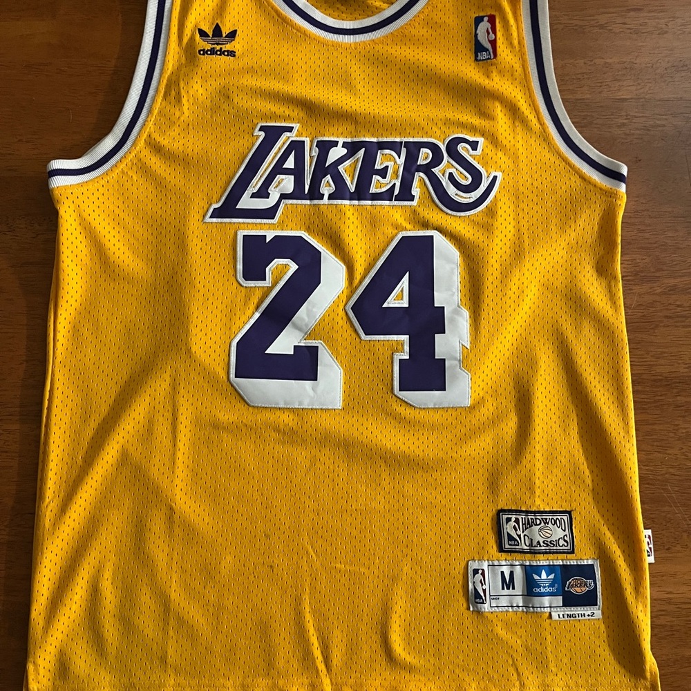 Kobe Bryant Adidas Lakers Gold Basketball Jersey